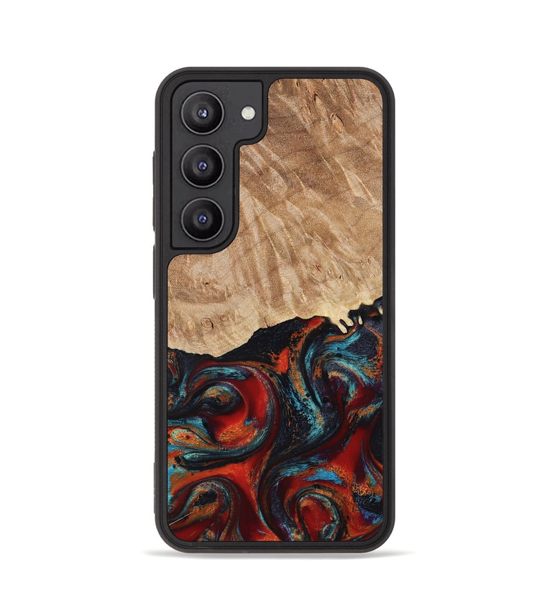 Galaxy S23 Wood Phone Case - Addisyn (Red, 799152)