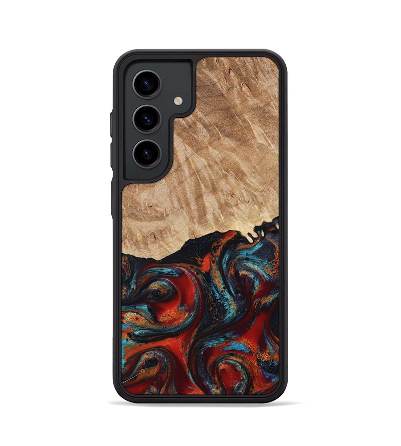 Galaxy S24 Wood Phone Case - Addisyn (Red, 799152)