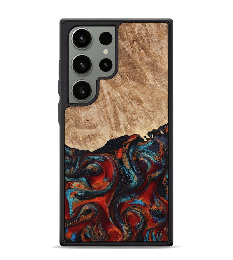 Galaxy S24 Ultra Wood Phone Case - Addisyn (Red, 799152)