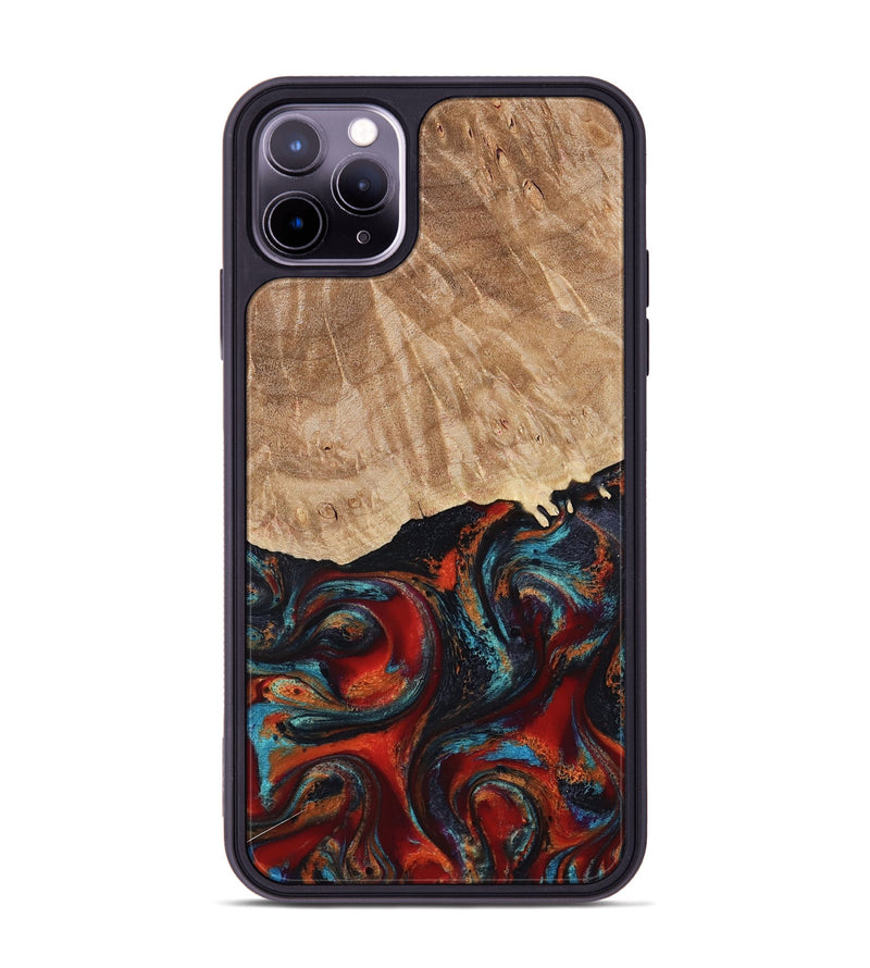 iPhone 11 Pro Max Wood Phone Case - Addisyn (Red, 799152)