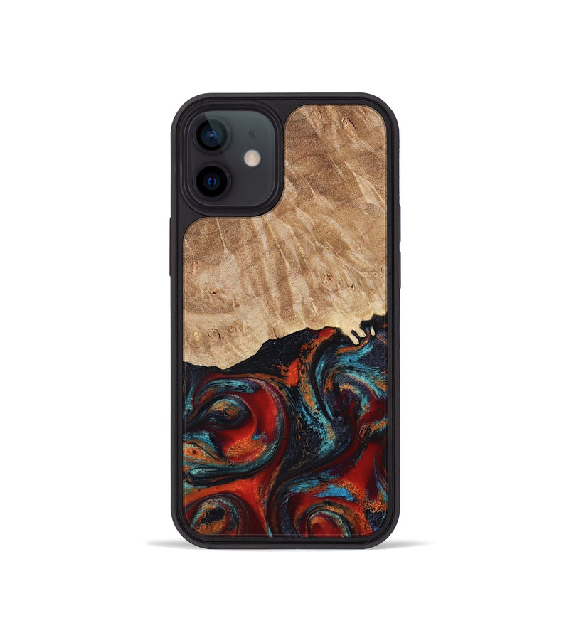 iPhone 12 mini Wood Phone Case - Addisyn (Red, 799152)