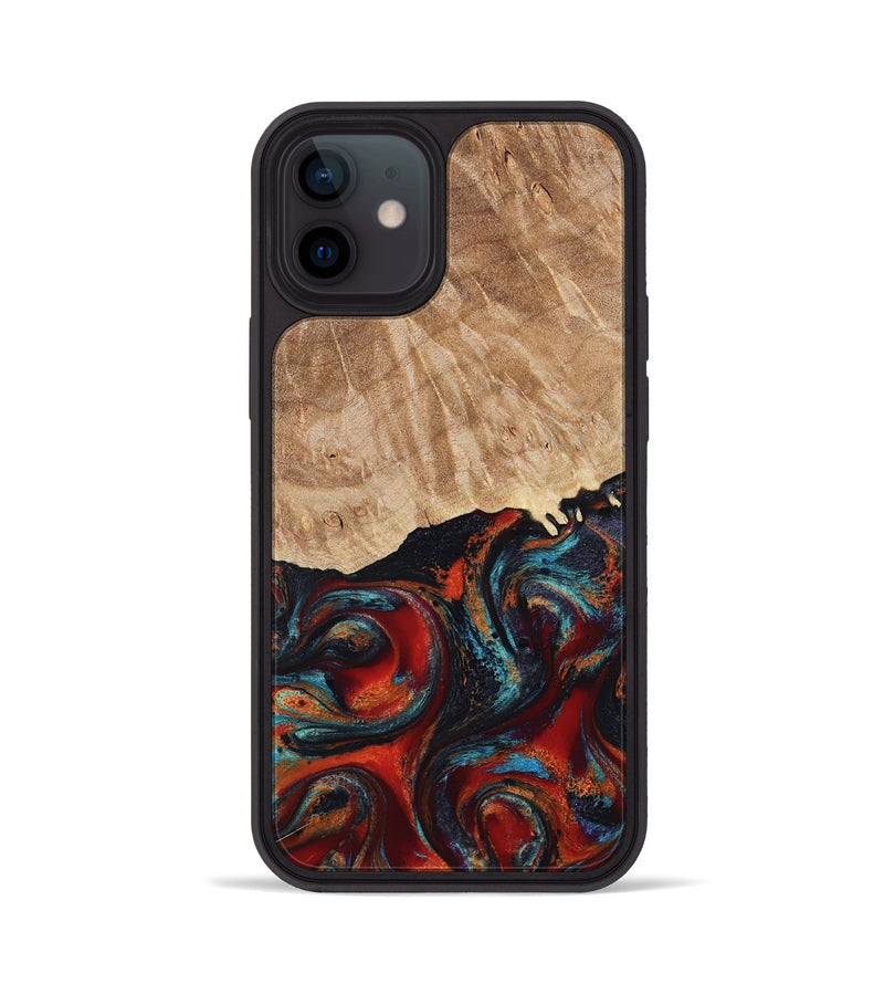 iPhone 12 Wood Phone Case - Addisyn (Red, 799152)