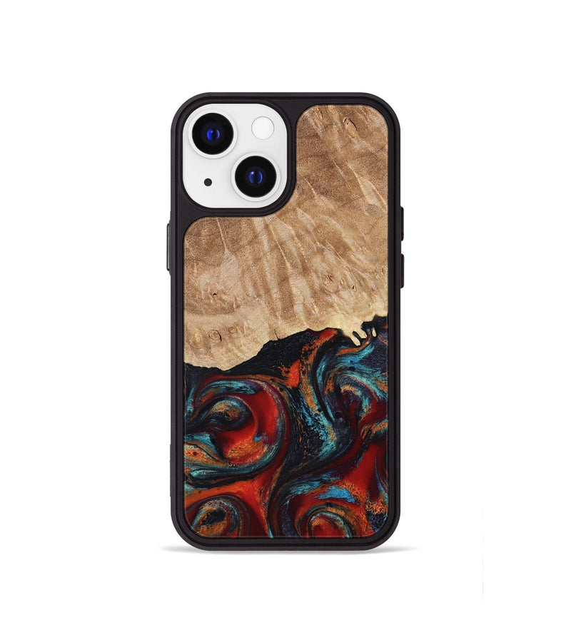 iPhone 13 mini Wood Phone Case - Addisyn (Red, 799152)
