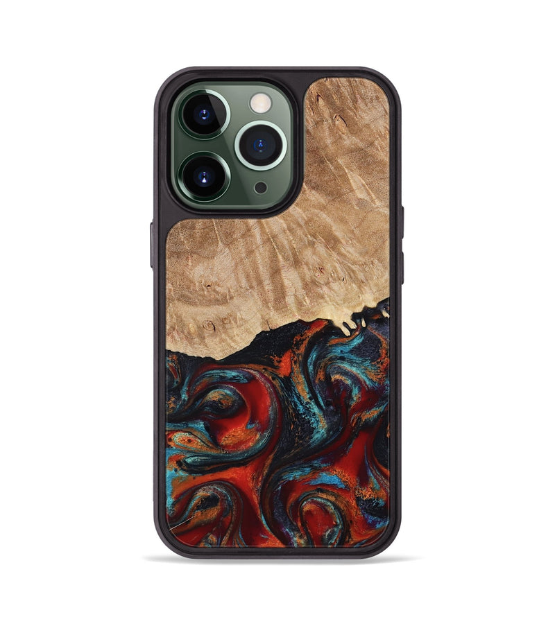 iPhone 13 Pro Wood Phone Case - Addisyn (Red, 799152)
