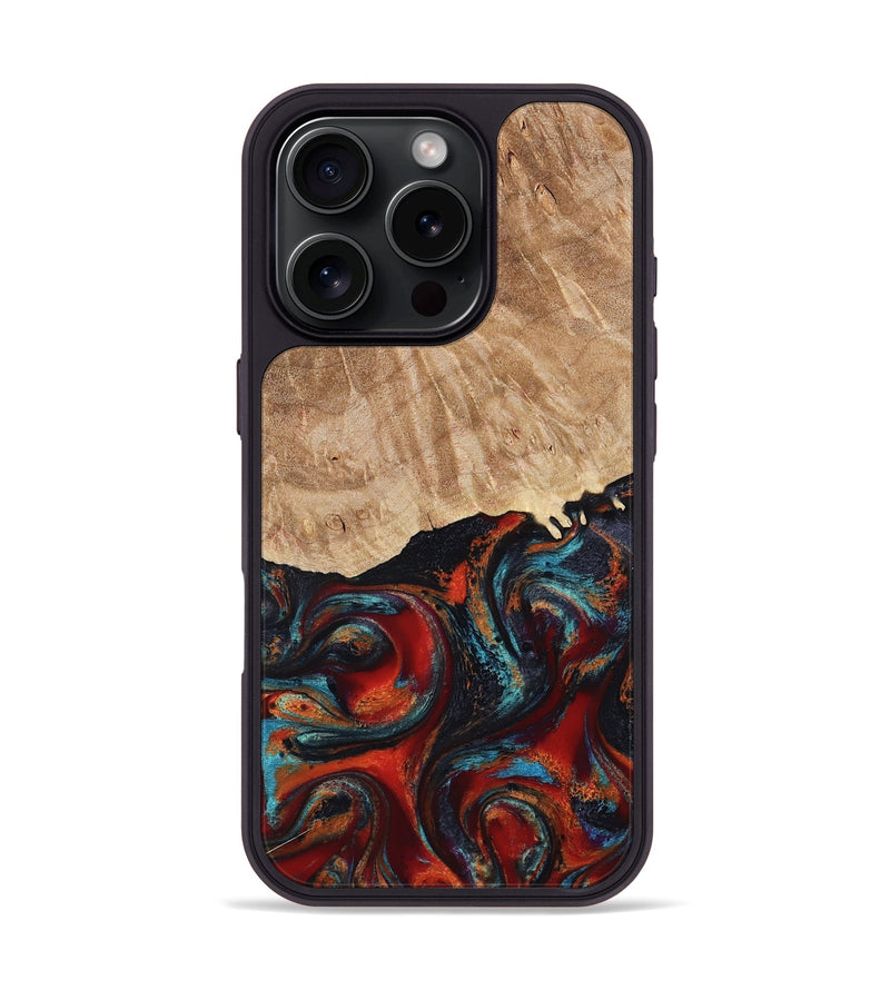 iPhone 16 Pro Wood Phone Case - Addisyn (Red, 799152)