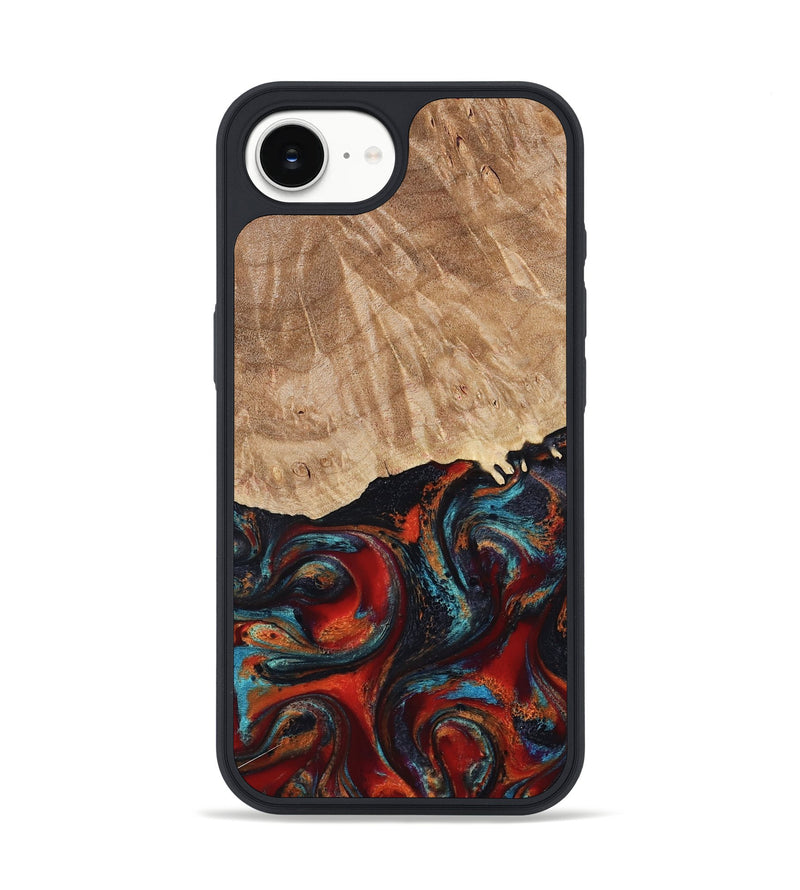 iPhone 16e Wood Phone Case - Addisyn (Red, 799152)