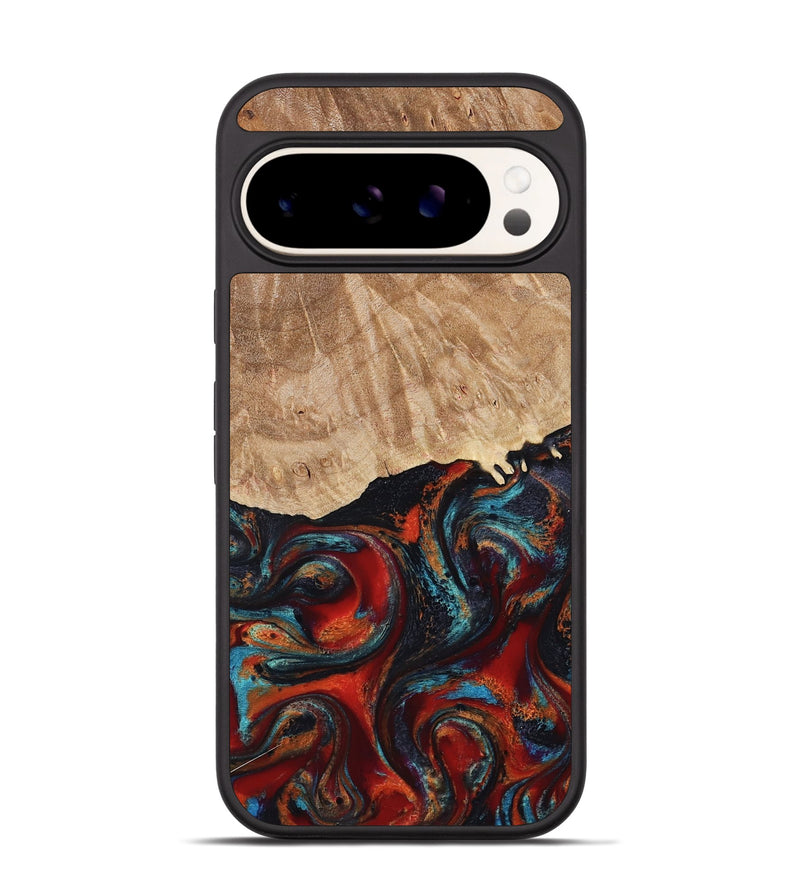 Pixel 9 Pro Wood Phone Case - Addisyn (Red, 799152)
