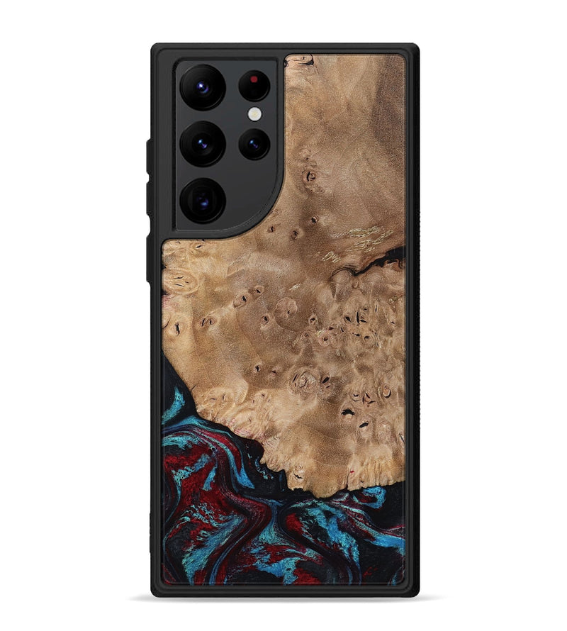 Galaxy S22 Ultra Wood Phone Case - Rubi (Red, 799155)