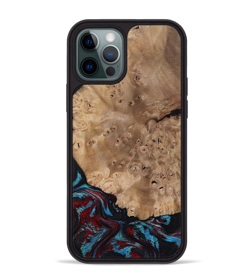 iPhone 12 Pro Max Wood Phone Case - Rubi (Red, 799155)