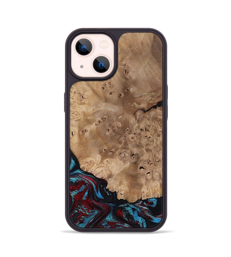 iPhone 14 Wood Phone Case - Rubi (Red, 799155)