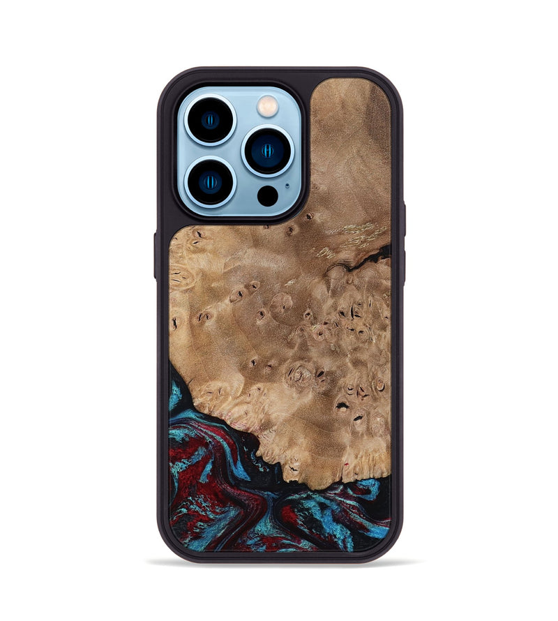 iPhone 14 Pro Wood Phone Case - Rubi (Red, 799155)