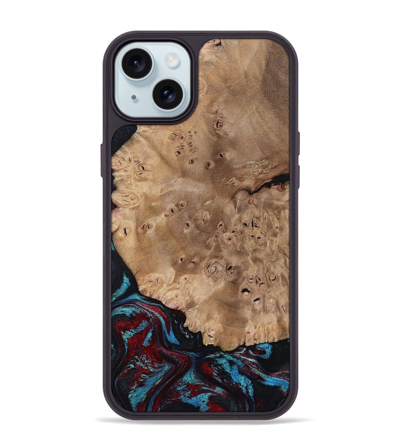iPhone 15 Plus Wood Phone Case - Rubi (Red, 799155)