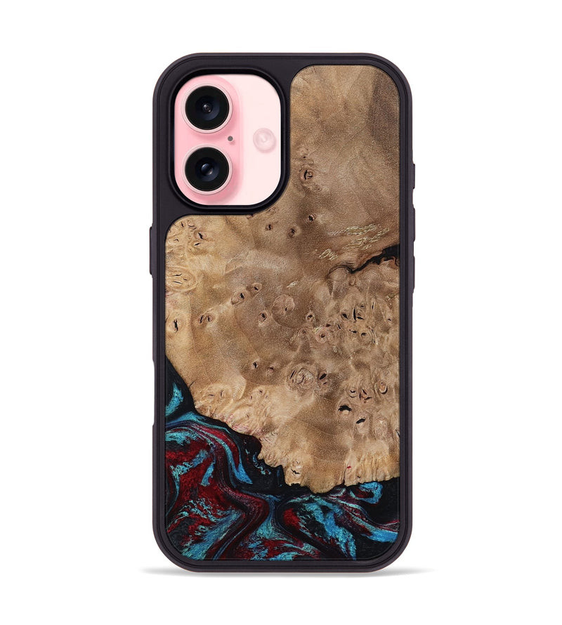 iPhone 16 Wood Phone Case - Rubi (Red, 799155)