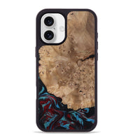 iPhone 16 Plus Wood Phone Case - Rubi (Red, 799155)