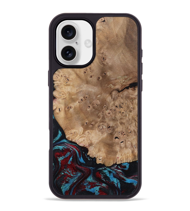 iPhone 16 Plus Wood Phone Case - Rubi (Red, 799155)