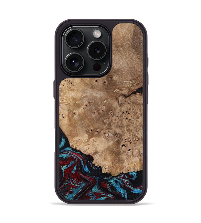 iPhone 16 Pro Wood Phone Case - Rubi (Red, 799155)