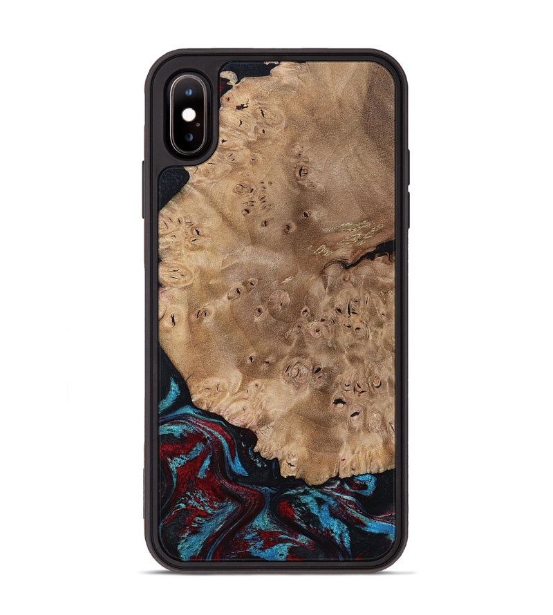 iPhone Xs Max Wood Phone Case - Rubi (Red, 799155)