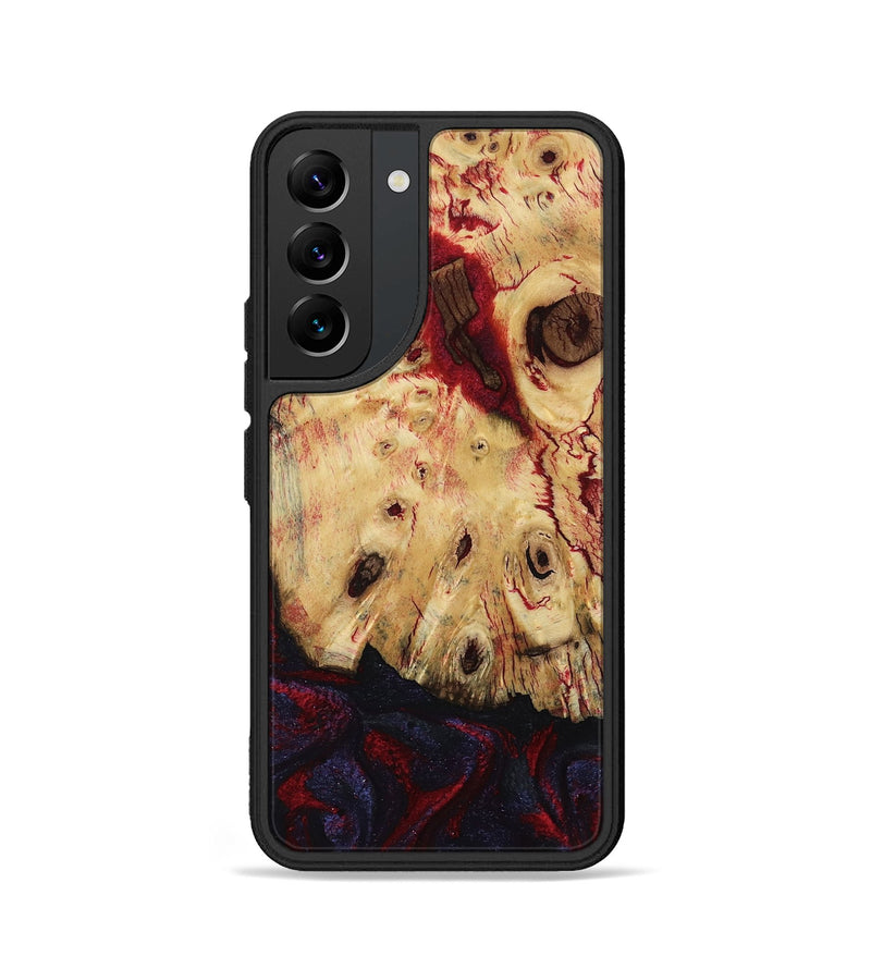 Galaxy S22 Wood Phone Case - Davion (Red, 799156)