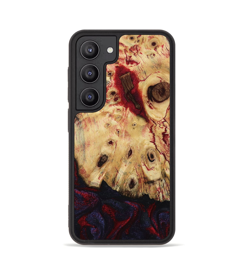 Galaxy S23 Wood Phone Case - Davion (Red, 799156)