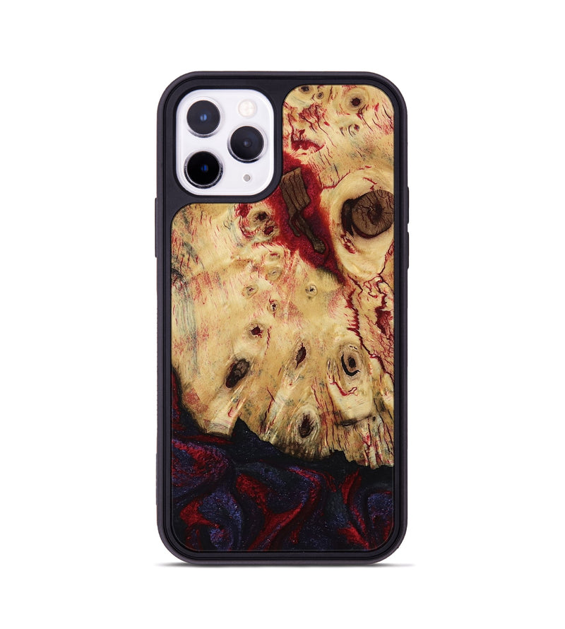 iPhone 11 Pro Wood Phone Case - Davion (Red, 799156)
