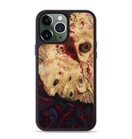 iPhone 13 Pro Max Wood Phone Case - Davion (Red, 799156)