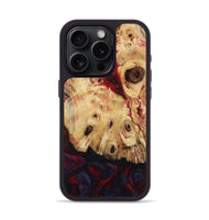 iPhone 15 Pro Wood Phone Case - Davion (Red, 799156)