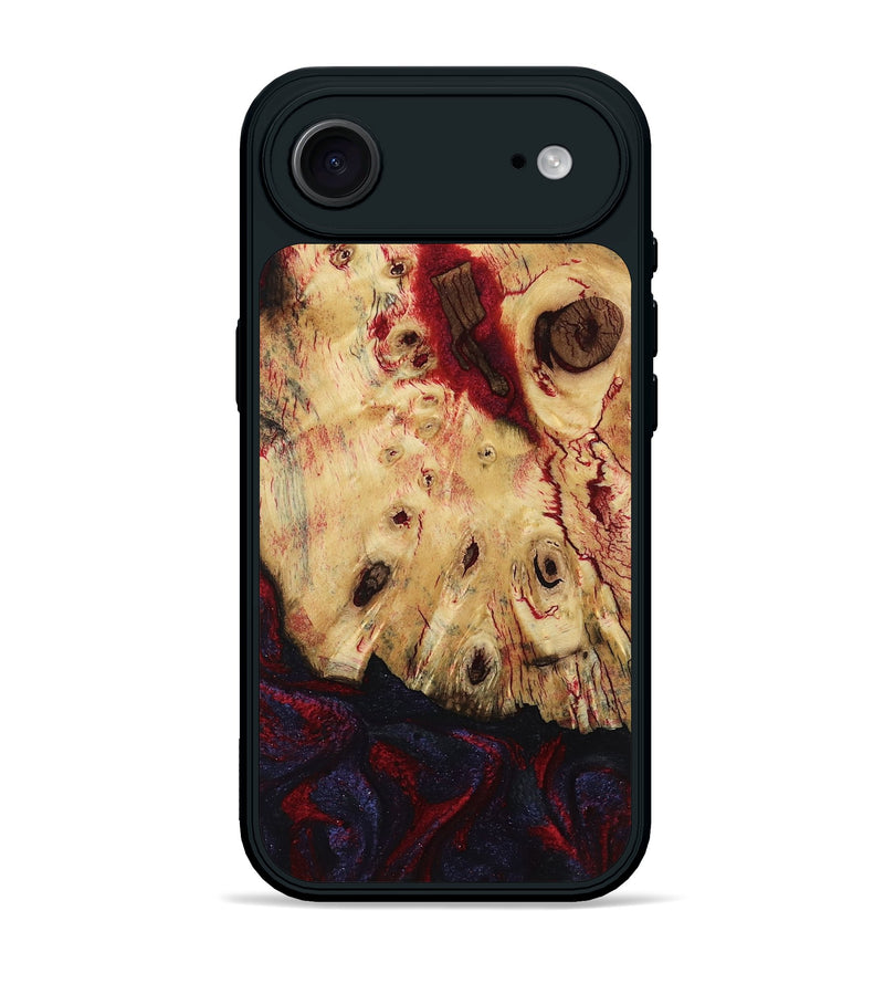 iPhone 17 Air Wood Phone Case - Davion (Red, 799156)