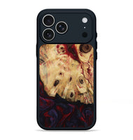 iPhone 17 Pro Max Wood Phone Case - Davion (Red, 799156)