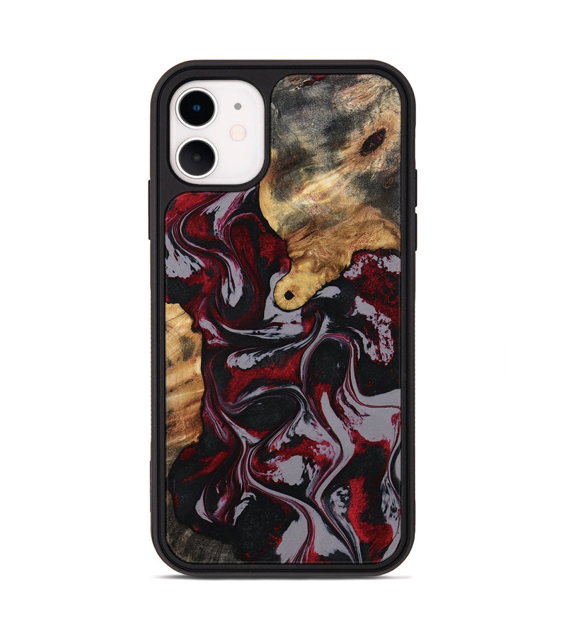 iPhone 11 Wood Phone Case - Taylor (Red, 799157)