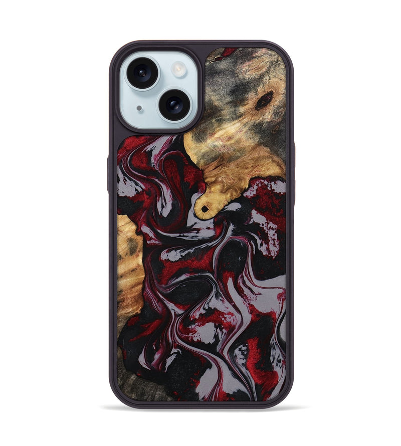 iPhone 15 Wood Phone Case - Taylor (Red, 799157)