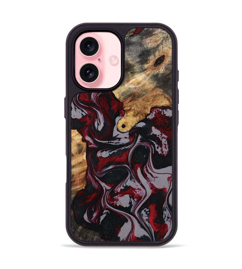 iPhone 16 Wood Phone Case - Taylor (Red, 799157)