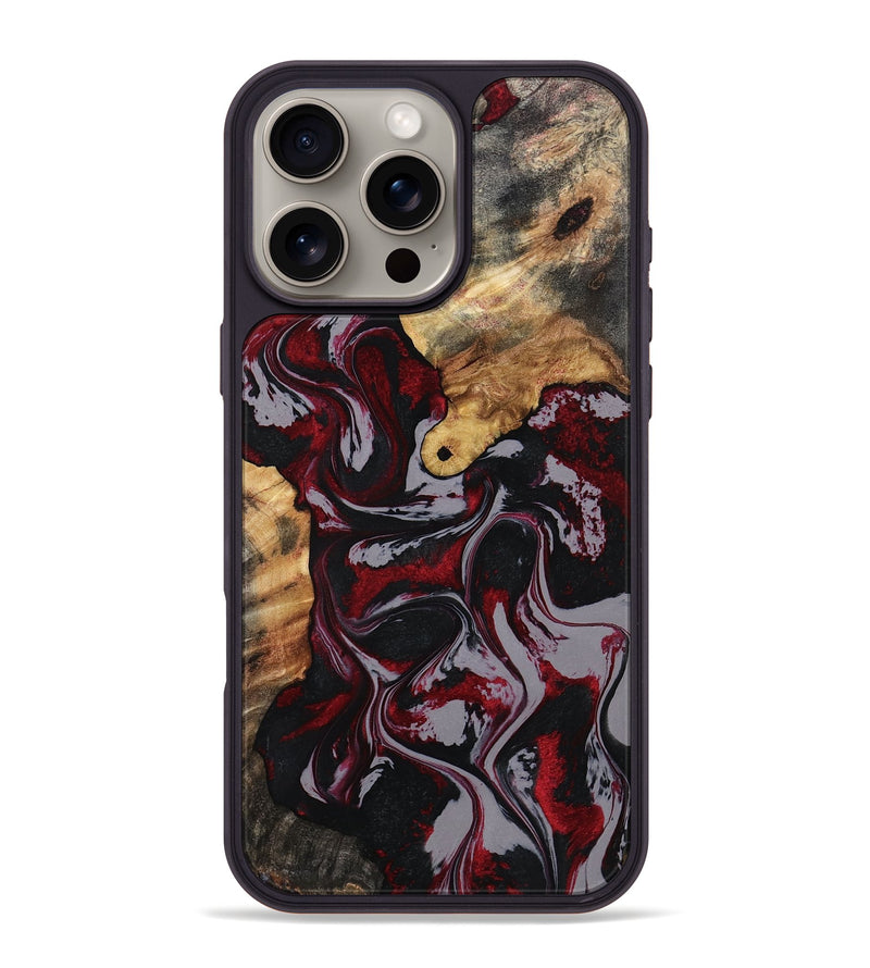 iPhone 16 Pro Max Wood Phone Case - Taylor (Red, 799157)