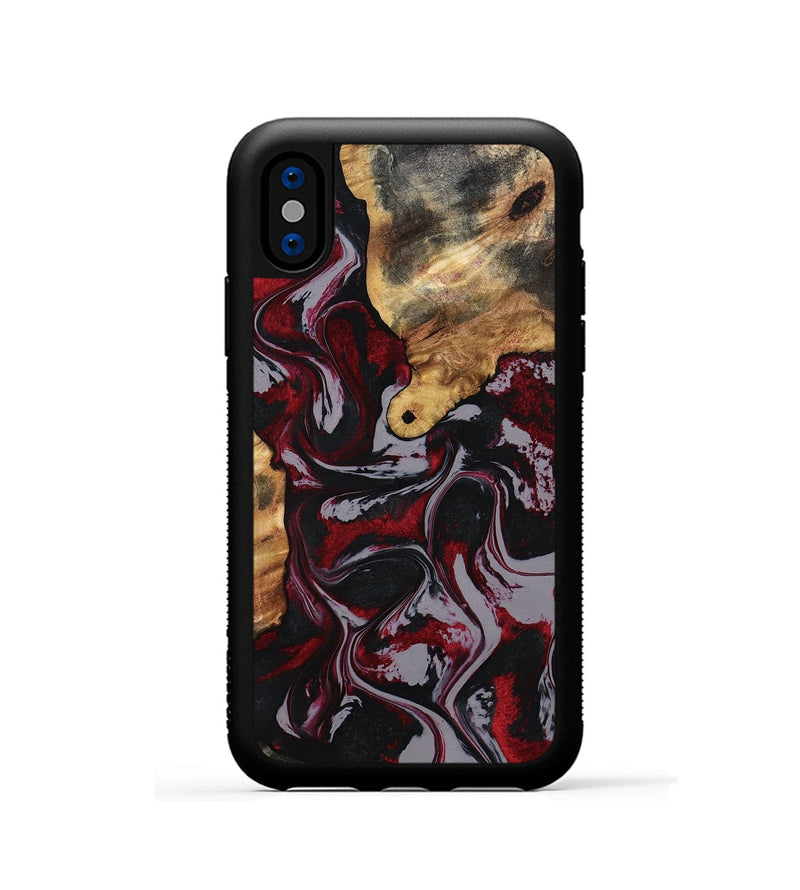 iPhone Xs Wood Phone Case - Taylor (Red, 799157)