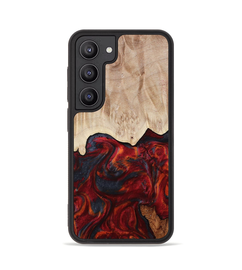 Galaxy S23 Wood Phone Case - Franco (Red, 799160)