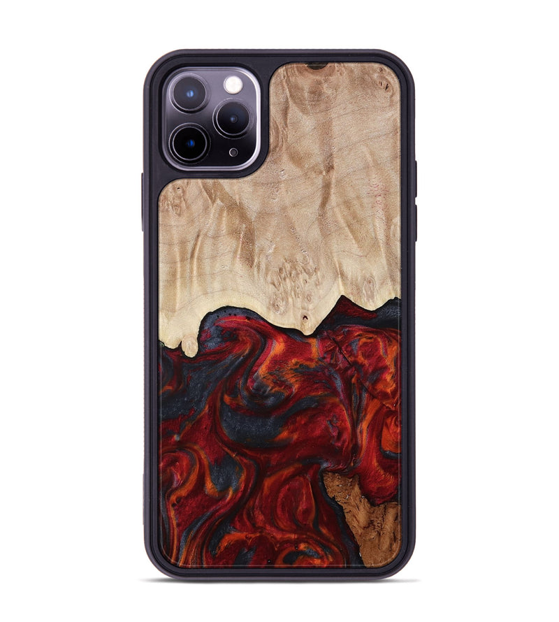 iPhone 11 Pro Max Wood Phone Case - Franco (Red, 799160)