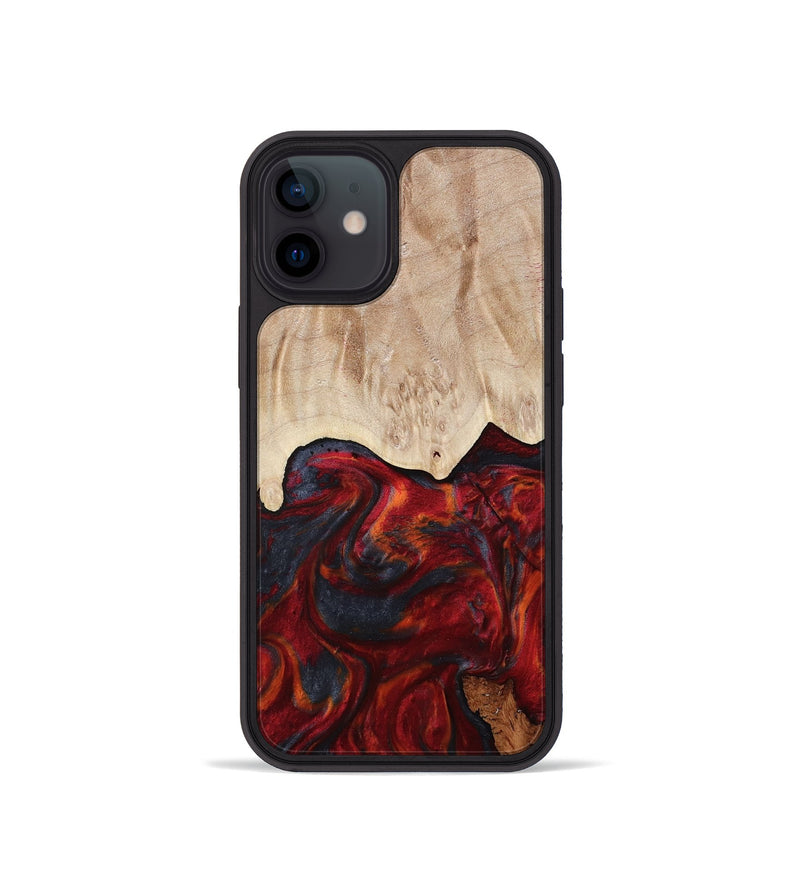 iPhone 12 mini Wood Phone Case - Franco (Red, 799160)
