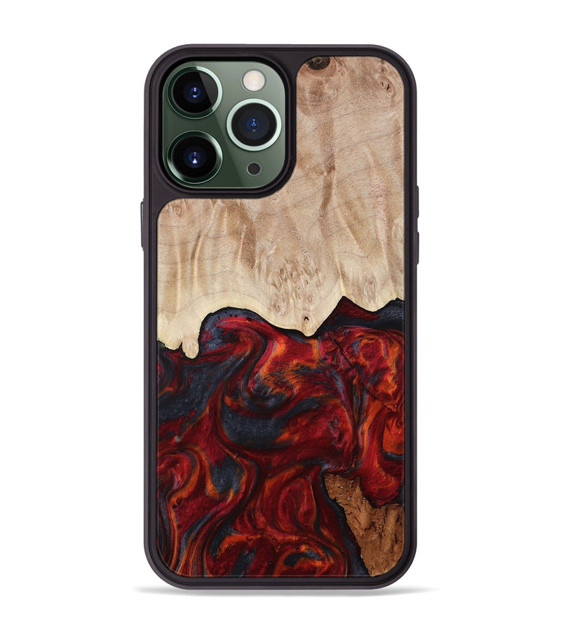 iPhone 13 Pro Max Wood Phone Case - Franco (Red, 799160)