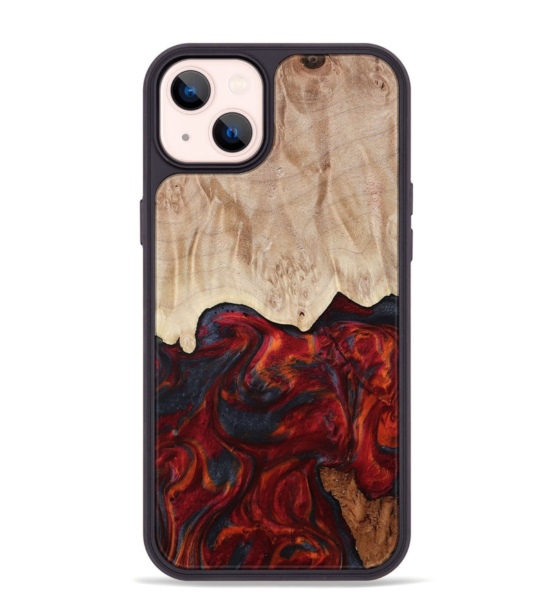 iPhone 14 Plus Wood Phone Case - Franco (Red, 799160)