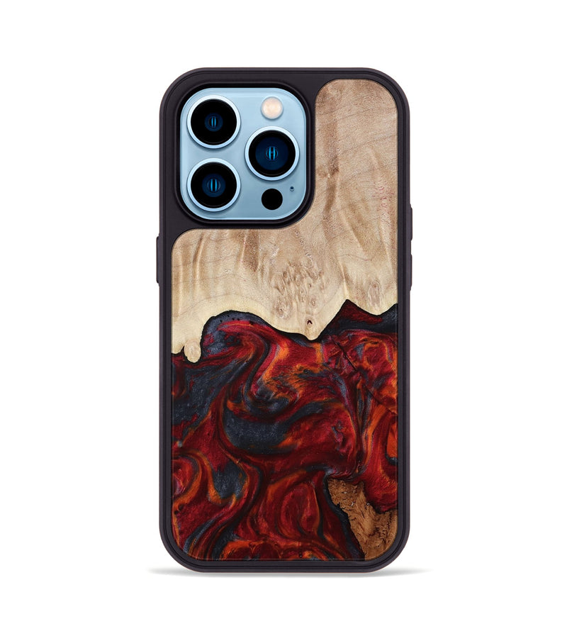 iPhone 14 Pro Wood Phone Case - Franco (Red, 799160)