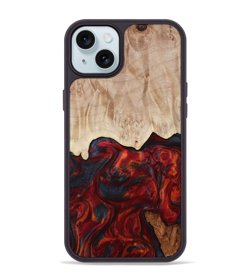 iPhone 15 Plus Wood Phone Case - Franco (Red, 799160)