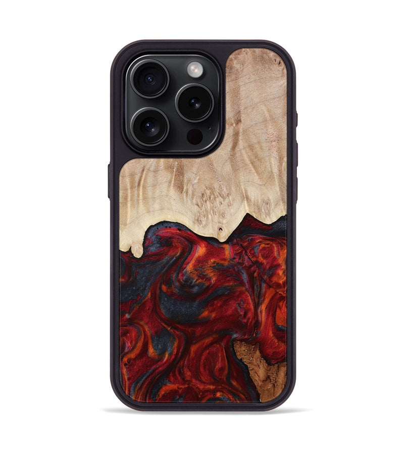 iPhone 15 Pro Wood Phone Case - Franco (Red, 799160)