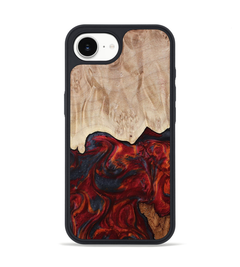 iPhone 16e Wood Phone Case - Franco (Red, 799160)