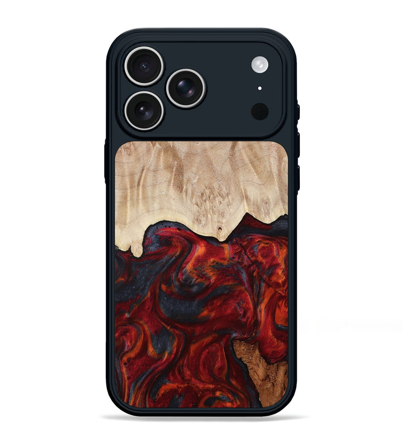 iPhone 17 Pro Max Wood Phone Case - Franco (Red, 799160)