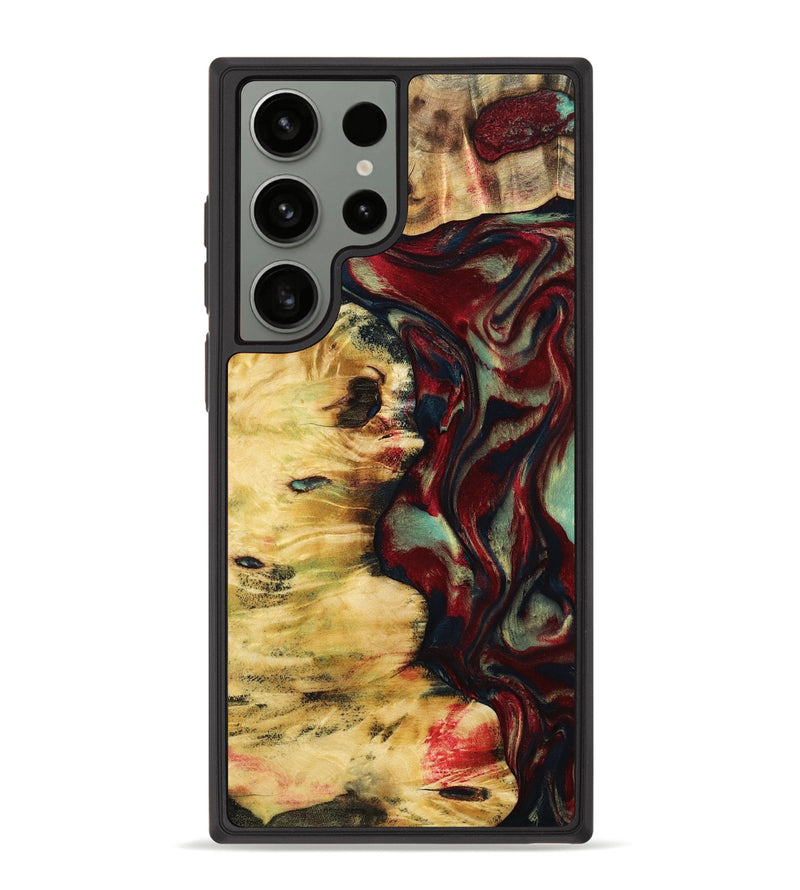 Galaxy S23 Ultra Wood Phone Case - Mason (Red, 799165)