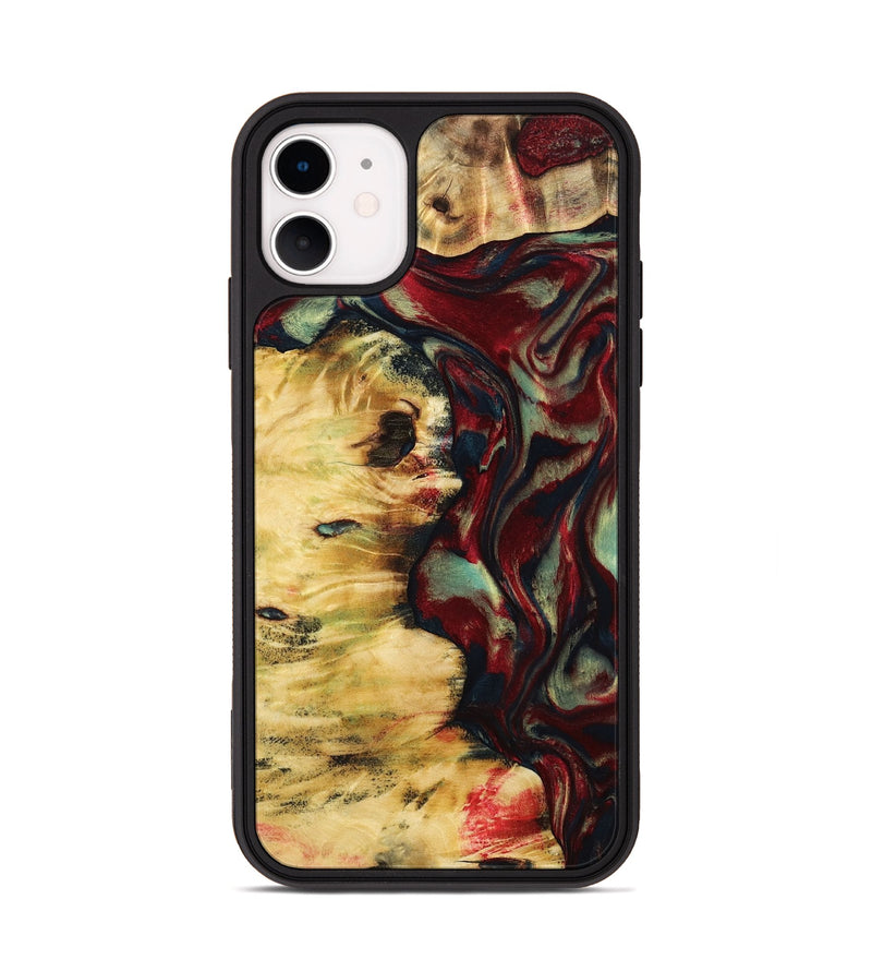iPhone 11 Wood Phone Case - Mason (Red, 799165)