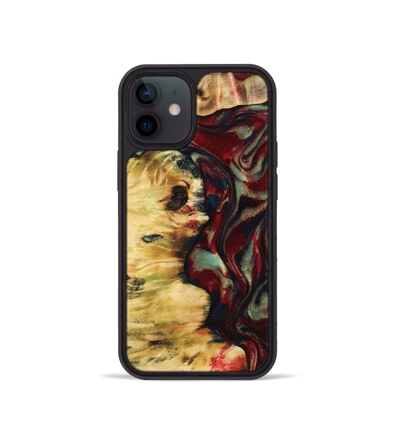 iPhone 12 mini Wood Phone Case - Mason (Red, 799165)