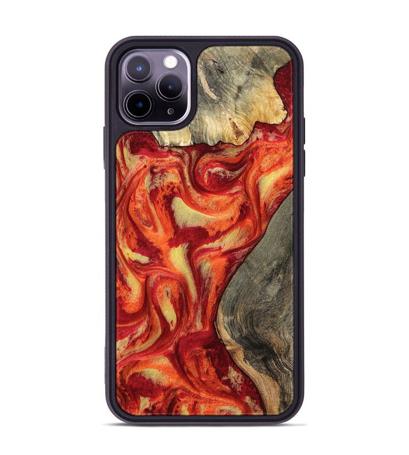 iPhone 11 Pro Max Wood Phone Case - Catina (Red, 799166)
