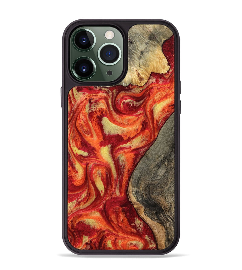 iPhone 13 Pro Max Wood Phone Case - Catina (Red, 799166)