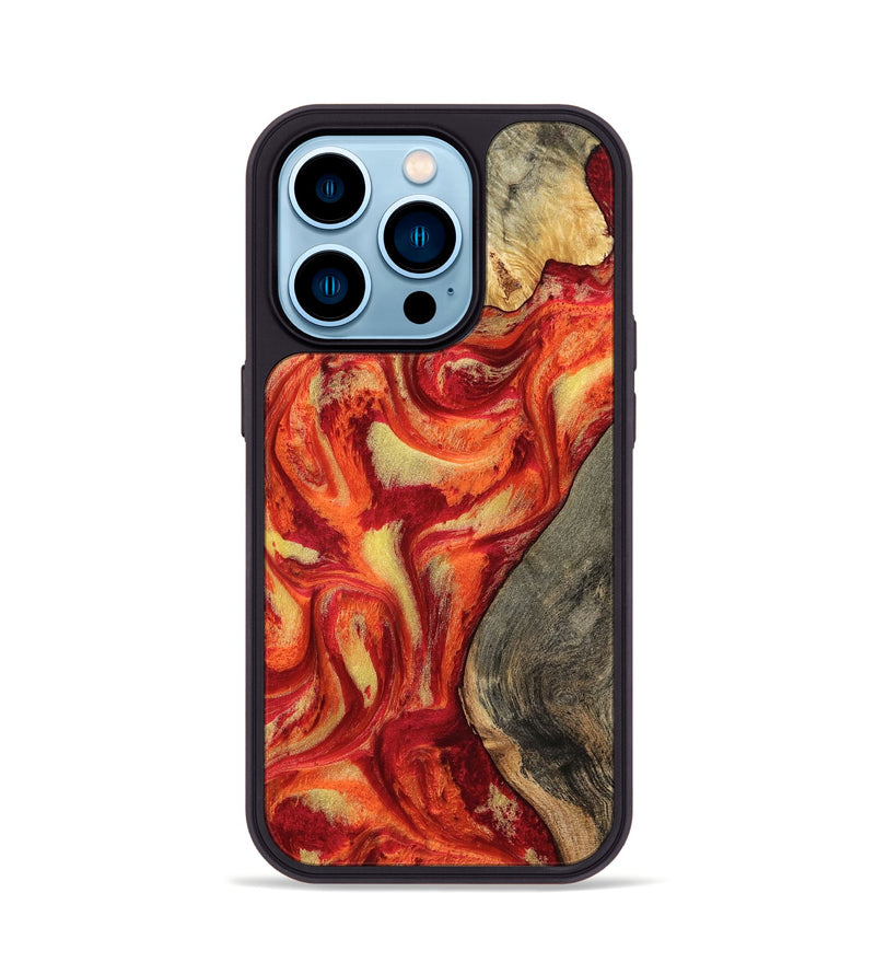 iPhone 14 Pro Wood Phone Case - Catina (Red, 799166)