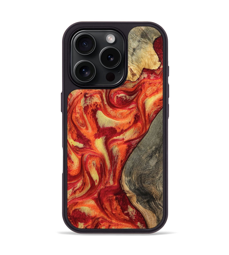 iPhone 16 Pro Wood Phone Case - Catina (Red, 799166)